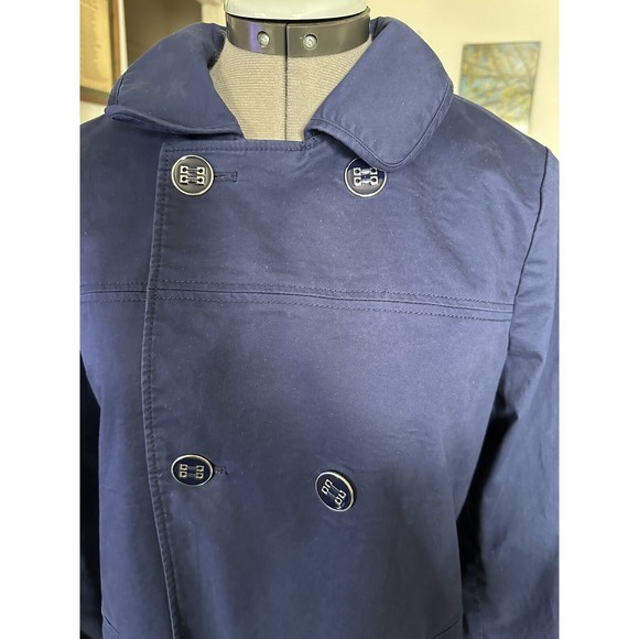 Nautica Navy Pocket Swing Coat Size M - Picture 7 of 10